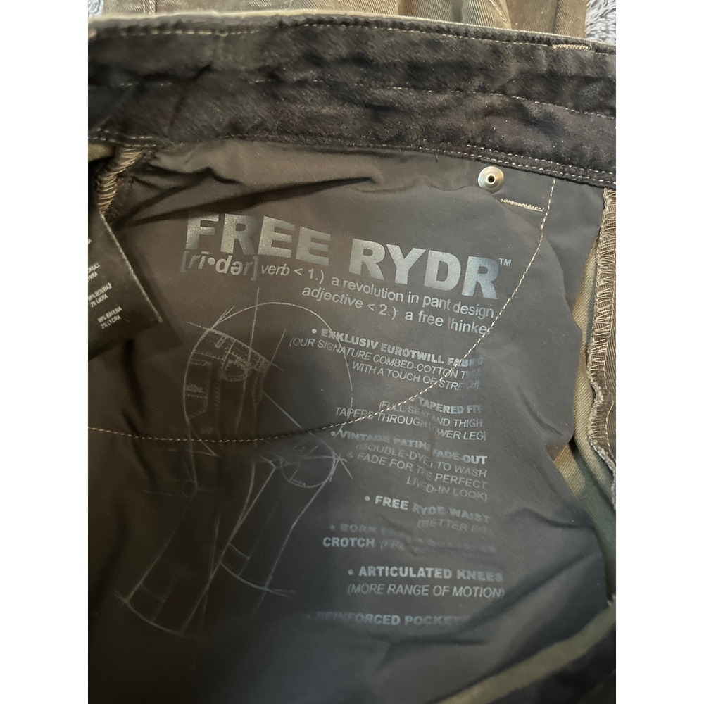 Kuhl Rydr Pants Mens 32x28 Brown Vintage Patina Dye Articulated Knee Canvas Work - Picture 9 of 15